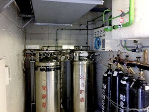 液化ガス供給装置 可搬式液化酸素マニホールド（エア・ウォーター防災株式会社）