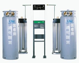 液化ガス供給装置 可搬式液化酸素全自動切替型供給装置(株式会社セントラルユニ）